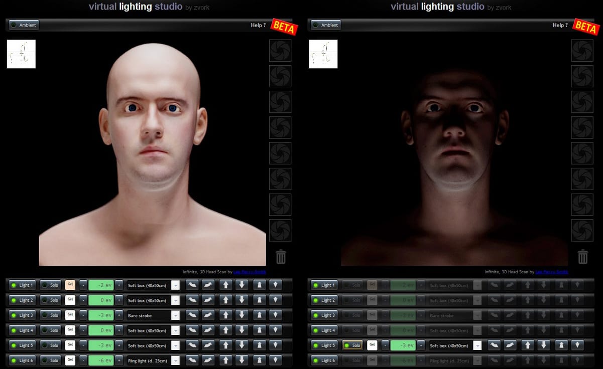 Virtual Lighting Studio