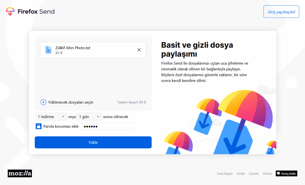 firefox send 2