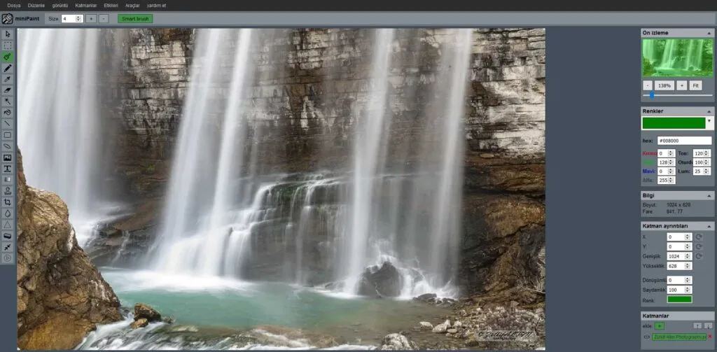 Online Photoshop | Online Gelişmiş Fotoğraf Düzenleme 5 minipaint