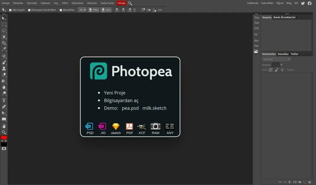 Online Photoshop | Online Gelişmiş Fotoğraf Düzenleme 2 photopea